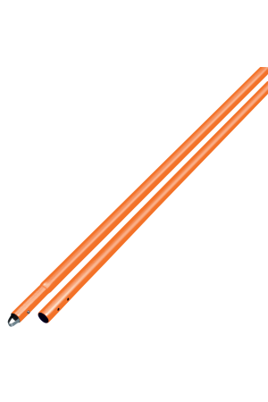 Orange Powder Coated Aluminum Swaged Button Handle