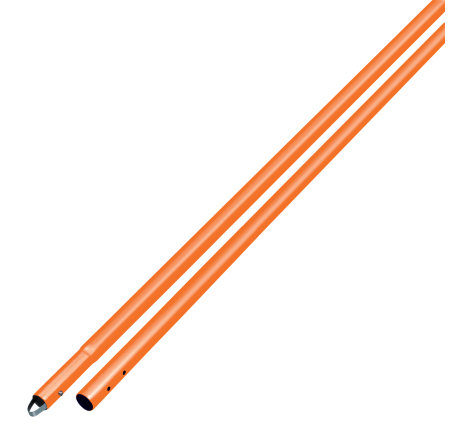 Orange Powder Coated Aluminum Swaged Button Handle