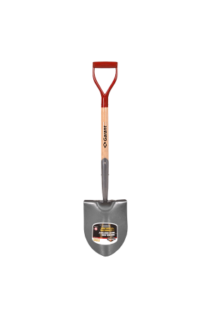 Round Point Shovel, Wood Handle, D-Grip, Pro Series