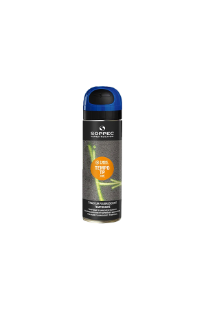 Tempo TP Temporary Marking Spray Paint, Fluorescent Blue