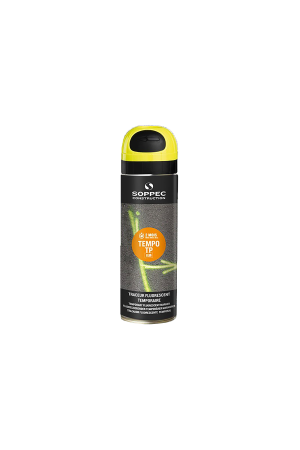 Tempo TP Temporary Marking Spray Paint, Fluorescent Yellow