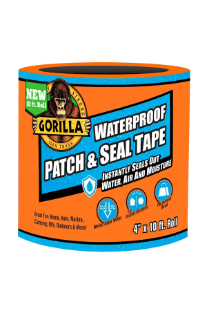 Gorilla Waterproof Patch & Seal Tape, Black