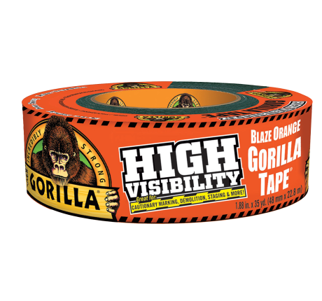 High Visibility Gorilla Tape, High Visibility Blaze Orange